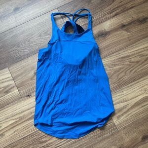 Lululemon Blue Workout Tank with Built in Bra